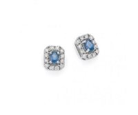 Earrings Donna Oro Woman Luce in White Gold Zaffiro LOZ11358.012